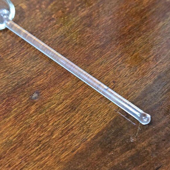 Princess House Condiment Spoon 4" tiny decorative crystal glass scoop replaceme - Picture 2 of 6